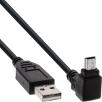 CAVO DATI USB MINIUSB MASCHIO USB 2.0 DA 1MT INLINE CON CONNETTORE MICROUSB 90°