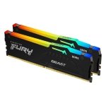 RAM DIMM DDR5 16GB (KIT 2*8GB) PC5200 KINGSTON FURY BEAST RGB KF552C40BBAK2-16