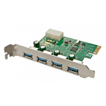 SCHEDA CONTROLLER ESPANSIONE PCI EXPRESS LINDY 4 PORTE USB 3.0 LI-51066