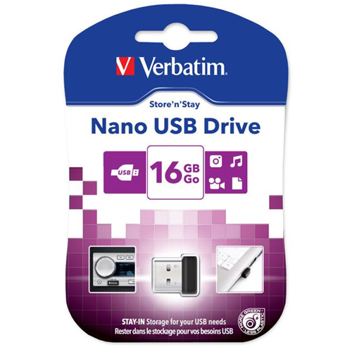MEMORIA PENDRIVE USB VERBATIM 16GB NANO STORE STORE N'STAY 97464