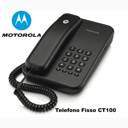 TELEFONO FISSO CON FILO MOTOROLA CT100 NERO