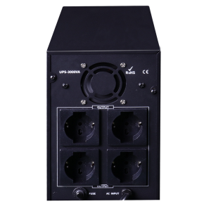 GRUPPO DI CONTINUITA' UPS TECNO 3000VA 1800W 4 USCITE BIVALENTI FUNZIONE AC RESTART CON DISPLAY LCD