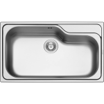 Pyramis LAVELLO TITAN 1B, Lavabo da incasso in acciaio INOX, lucido, 100138202 