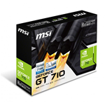 SCHEDA VIDEO MSI NVIDIA GEFORCE GT710 V809-2000R 2GB HDMI VGA DVI DDR3