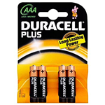 BATTERIA MINISTILO AAA ALCALINA DURACELL CONF. 4PZ PLUS POWER