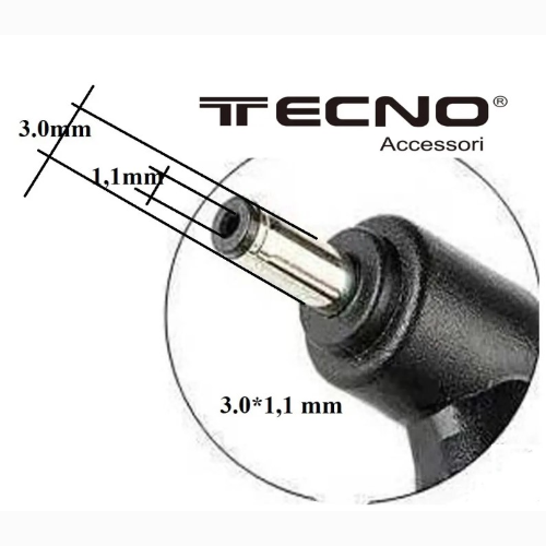ALIMENTATORE COMPATIBILE PER NOTEBOOK ACER 65W 19V 3,42A Misura connettore 3.0mm*1.1 mm TECNO 7064