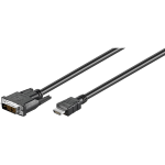 Cavo CONVERTITORE DA HDMI a DVI-D 18+1 Full HD M/M 3.0 mt - EWENT EC1351
