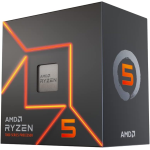 PROCESSORE CPU AMD RYZEN 5 7600 6 Core/12 Thread, Boost di Frequenza fino a 5.1 GHz AM5 65W BOX 6MB - DDR5