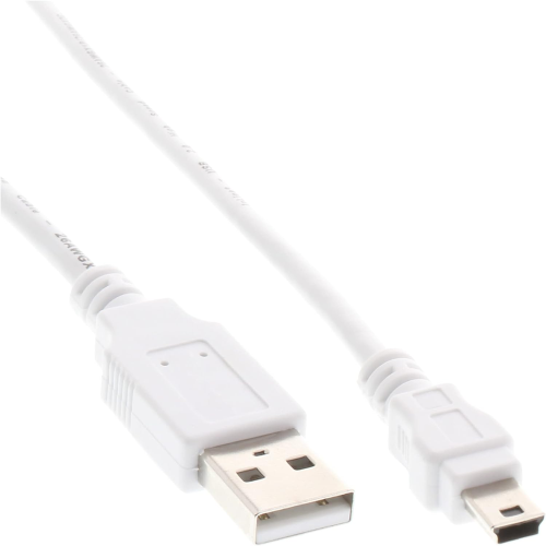 CAVO DATI USB MINIUSB MASCHIO USB 2.0 DA 50CM BIANCO INLINE