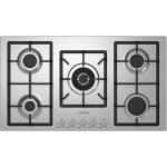 NEOX | PIANO COTTURA FQ905VTGCX A GAS 5 FUOCHI GAS | INOX 90CM | QUADRA LINE | 90CM