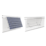 EASY SOLAR STAFFA DA BALCONE IN ALLUMINIO PER PANNELLI SOLARI ESB-001B
