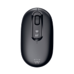 MOUSE OTTICO DOPPIA CONNESSIONE WIRELESS O BLUETOOTH | EWENT EW3241 NERO