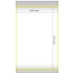 ROTOLO DI ETICHETTE ADESIVE PERMANENTE TERMICA DIRETTA PER ZEBRA 102MM X 152MM 475PZ