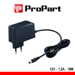 ALIMENTATORE PER TELECAMERA CON 12V 1,5A 18W PROPART