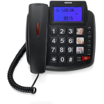 TELEFONO FISSO CON FILO BRONDI BRAVO 90 LCD - NERO