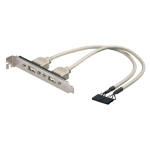 CAVO SLOT INTERNO USB 2.0 CON 2 CONNESSIONI | EWENT EC1028