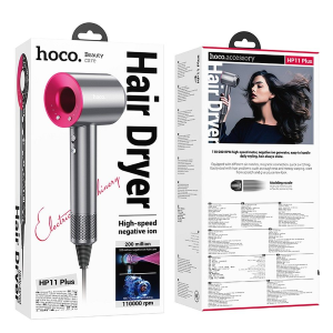 ASCIUGACAPELLI HOCO HP11 PLUS IONI NEGATIVI- COLORE ROSA 1600W
