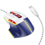 HOCO GM31 - MOUSE GAMING USB CON FILO 3600DPI - BIANCO BLU