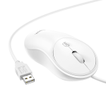 HOCO GM13 - MOUSE USB CON FILO 1600DPI - BIANCO