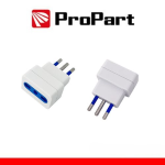 ADATTATORE BIPASSO SPINA 10A E PRESA 16A CON PROTEZIONE SOVRACCARICO PROPART PEA1112-W
