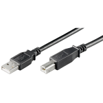 CAVO USB 2.0 PER STAMPANTE 1,8 METRI NERO