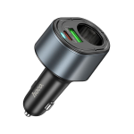 ALIMENTATORE CARICABATTERIA DA AUTO USB-A + TYPE-C + ACCENDISIGARI PD QC 3.0 35W | HOCO Z56 NERO