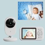 BABY MONITOR NEONATO | VIDEOCAMERA E MONITOR CON VISIONE NOTTURNA LED 2,8 POLLICI CON AUDIO BATTERIA 2600MAH