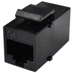 FRUTTO PRESA LAN ACCOPPIATOE MODULARE RJ45 CAT6 UTP DA PANNELLO NERO | WP CABLING WPC-CPR-K6U