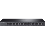 HUB SWITCH DI RETE TP-LINK TL-SG1048 GIGABIT 48 PORTE RACKMOUNT PLUG & PLAY, STRUTTURA IN ACCIAIO