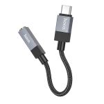 CAVO ADATTATORE AUDIO AUX JACK 3,5MM FEMMINA TO TYPE-C 15CM HOCO UPA32C NERO