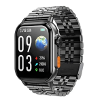 SMARTWATCH OROLOGIO HOCO DYD02 NERO CON SCHERMO 2,02" TOUCH FUNZIONE CHIAMATA BLUETOOTH CINTURINO IN METALLO