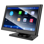 MONITOR SCHERMO TOUCHSCREEN 7 POLLICI PORTATILE WIRELESS PER AUTO CARPLAY O ANDROID | HOCO HU2 NERO