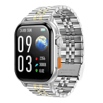 SMARTWATCH OROLOGIO HOCO DYD02 ORO E ARGENTO CON SCHERMO 2,02" TOUCH FUNZIONE CHIAMATA BLUETOOTH CINTURINO IN METALLO