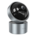 VIDEOCAMERA PER VIDEOSORVEGLIANZA WIFI FULL HD REGOLABILE SU DUE PIANI HOCO D5 SILVER CON MICROSD