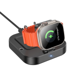 ALIMENTATORE CARICABATTERIA WIRELESS INDUTTIVO 3 IN 1 EOL 3A 5W COMPATIBILE CON IPHONE E WATCH | HOCO CQ16A NERO