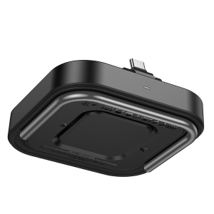 ALIMENTATORE CARICABATTERIA WIRELESS INDUTTIVO 3 IN 1 EOL 3A 5W COMPATIBILE CON IPHONE E WATCH | HOCO CQ16A NERO