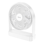 VENTILATORE DA TAVOLO PORTATILE ULTRA SOTTILE HOCO HX65 BIANCO CON BATTERIA 2000MAH