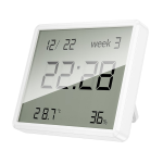 OROLOGIO ELETTRONICO DIGITALE CON TERMOMETRO BIANCO HOCO HX41