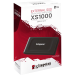 SSD ESTERNO Kingston XS1000 2TB Drive a stato solido (SDD) esterno USB 3.2 Gen 2 SSD Portatile - SXS1000/2000G