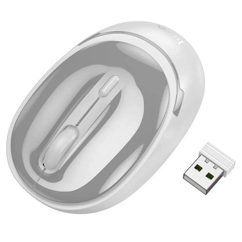 HOCO - MOUSE WIRELESS (GM28) - 2.4G, 1600 DPI - WHITE