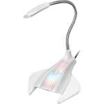 MARSGAMING MMICW, Microfono USB Gaming RGB, Mute, Flessibile, Win/Mac/PS4, Bianco