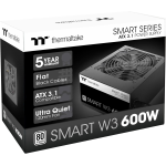 ALIMENTATORE PER PC ATX THERMALTAKE SMART W3 600W ATX 3.1 80 PLUS WHITE | PS-SPW-0600NNFAWE-1
