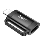 ADATTATORE OTG DA LIGHITNING MASCHIO A TYPE-C FEMMINA | HOCO UA31B NERO