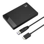 BOX ESTERNO PER HARD DISK / SSD SATA HDD 2,5" USB 3.2 EWENT EW7049 NERO SENZA VITI