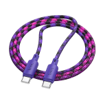 CAVO DATI TYPE-C TO TYPE-C - 1 METRO 3A 60W VIOLA | HOCO X116