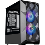COOLER MASTER TD300 CASE PC MESH MINI-TOWER,ELEVATO FLUSSO D'ARIA, 2 X 120MM VENTOLE ARGB,SUPPORTO MB MICRO-ATX E MINI-ITX,PANNELLO LATERALE IN VETRO TEMPERATO,COPERCHIO RIMOVIBILE,HUB ARGB/PWM