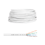 MATASSA BOBINA CAVO LAN ETHERNET 100 METRI CAT.5E UTP CCA 24AWG BIANCO - ALLUMINIO RIVESTITO DI RAME - VULTECH SC13002-100