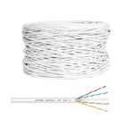 MATASSA BOBINA CAVO LAN ETHERNET 305 METRI CAT.6 UTP CCA 23AWG BIANCO - ALLUMINIO RIVESTITO DI RAME - VULTECH SC13502-305