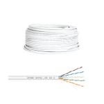 MATASSA BOBINA CAVO LAN ETHERNET 50 METRI CAT.6 UTP CCA 23AWG BIANCO - ALLUMINIO RIVESTITO DI RAME - VULTECH SC13502-50