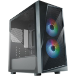COOLER MASTER CMP 320 PC CASE CHASSIS MINI-TOWER CON 2 VENTOLE ARGB DA 120 MM, MICRO-ATX, PANNELLO LATERALE IN VETRO TEMPERATO, OPZIONI VERSATILI E SUPPORTO COMPONENTI, PROTEZIONE PSU